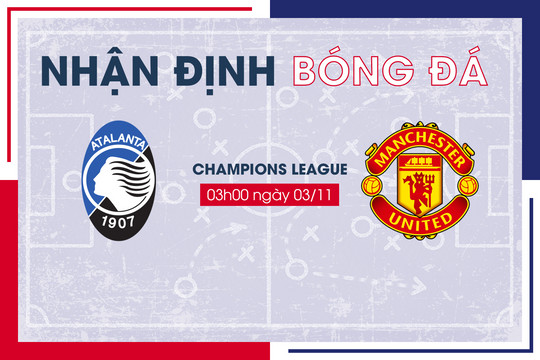 Nhận định bóng đá Atalanta vs Man Utd vòng bảng Champions League