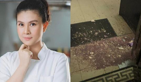 Nhà hàng của Kim Thư bị tạt mắm tôm