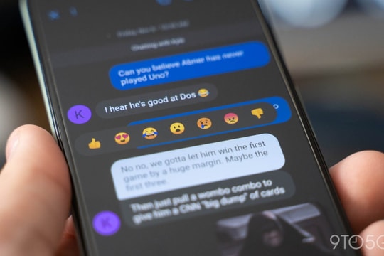 Điện thoại Android sẽ hiển thị phản ứng của iMessage dưới dạng biểu tượng cảm xúc