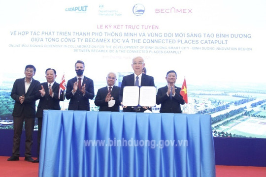 Becamex IDC nhận hợp tác từ Anh, phát triển thành phố thông minh