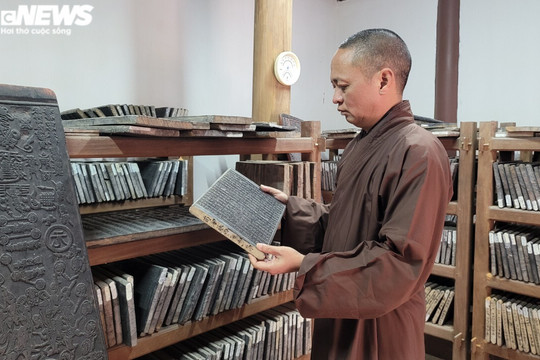 Ngôi chùa lưu giữ mộc bản Kinh Phật khắc trên gỗ thị cổ nhất Việt Nam