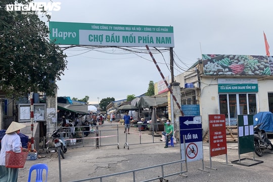 5 tiểu thương dương tính SARS-CoV-2, Hà Nội tìm người đến chợ đầu mối phía Nam