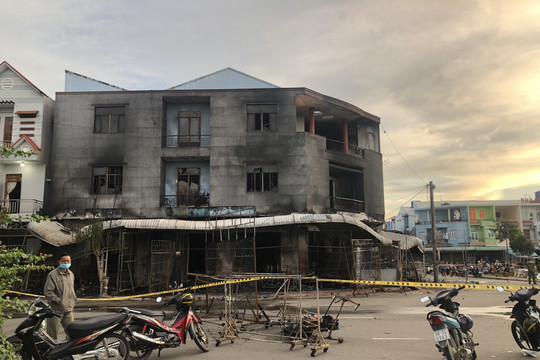 Cháy cửa hàng quần áo ở Kiên Giang, 4 người trong gia đình thiệt mạng