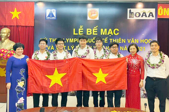 5 học sinh Việt giành huy chương Olympic quốc tế Thiên văn và Vật lý thiên văn