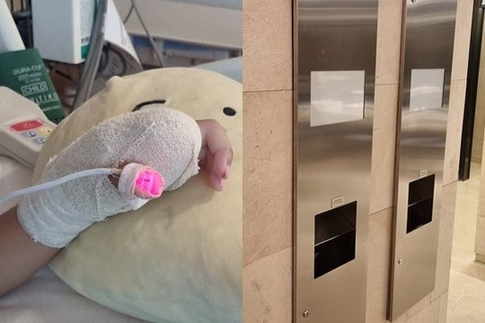 Bé gái bị đứt lìa ngón tay khi dùng máy sấy trong nhà vệ sinh công cộng