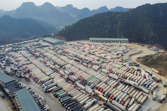 4.598 xe hàng hoá, nông sản chờ thông quan tại các cửa khẩu ở Lạng Sơn
