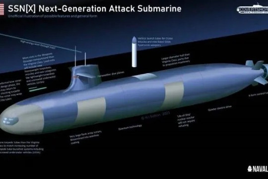 Điều ít biết về dự án tàu ngầm hạt nhân SSN (X) của Hải quân Hoa Kỳ