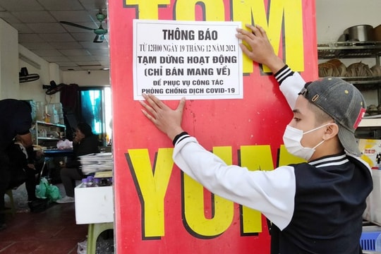 Hà Nội dừng bán ăn uống tại chỗ ở nhiều quận, phường: Cần cân bằng giữa chống dịch và cuộc sống người dân