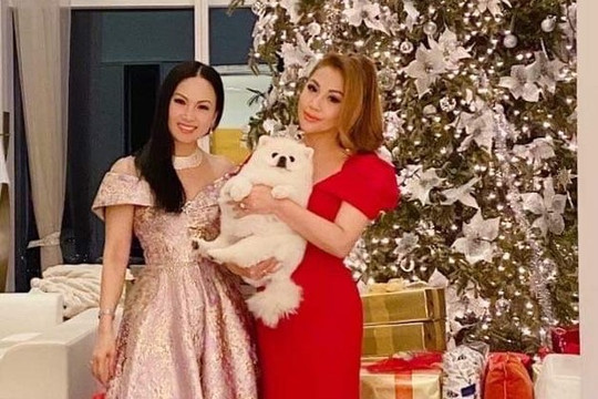 Minh Tuyết đón Noel cùng chị gái tỷ phú Hà Phương ở Mỹ