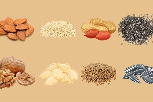 8 loại hạt bổ dưỡng cho chế độ ăn uống mùa đông
