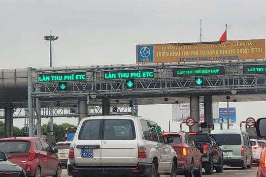 Bộ GTVT đồng ý chỉ thu phí tự động không dừng trên cao tốc Hà Nội - Hải Phòng