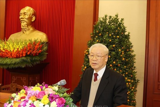 Tổng Bí thư gặp mặt các đại biểu về dự Đại hội VI Hội Người cao tuổi Việt Nam