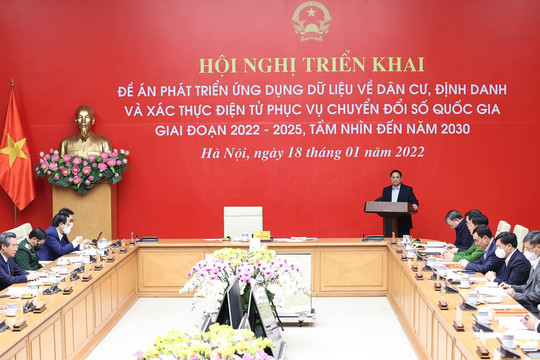 Thủ tướng Phạm Minh Chính: Nỗ lực xây dựng thành công cơ sở dữ liệu lớn về người dân, thúc đẩy chuyển đổi số quốc gia