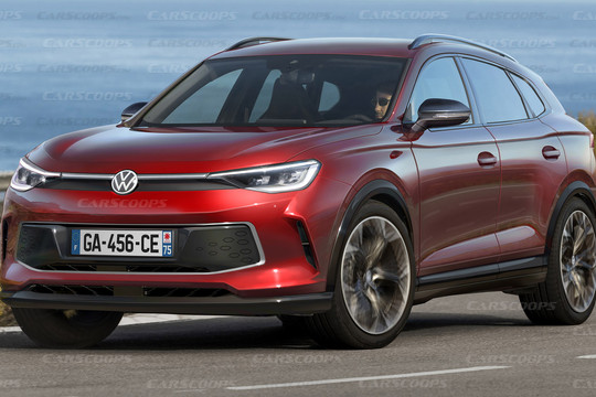 Xem trước Volkswagen Tiguan thế hệ tiếp theo: Dáng dấp xe điện, thiết kế mềm mại hơn