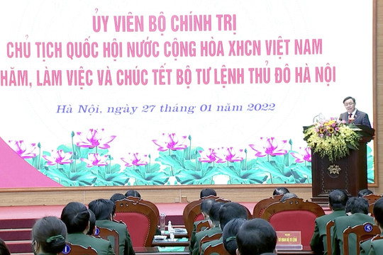 Chủ tịch Quốc hội thăm, chúc Tết Bộ Tư lệnh Thủ đô Hà Nội, Bộ Tư lệnh Cảnh sát cơ động