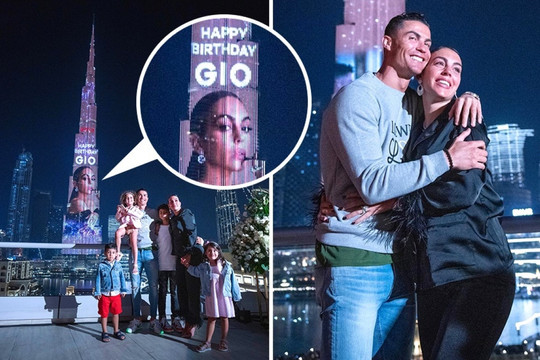 Cristiano Ronaldo "chơi lớn" tại Dubai để mừng sinh nhật bạn gái
