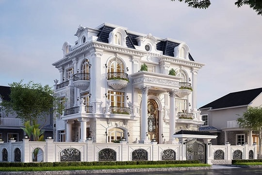 Cuộc sống thượng lưu trong những biệt thự tân cổ điển 3 tầng kiểu Pháp