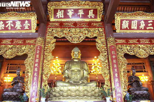 Cận cảnh ngôi chùa trên núi có pho tượng Phật bằng đồng lớn nhất Hải Phòng