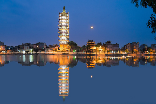 Chiêm ngưỡng ngôi chùa có tòa tháp cửu phẩm liên hoa cao nhất Hải Phòng