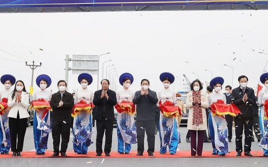Thủ tướng Phạm Minh Chính dự lễ khánh thành cao tốc Cao Bồ-Mai Sơn