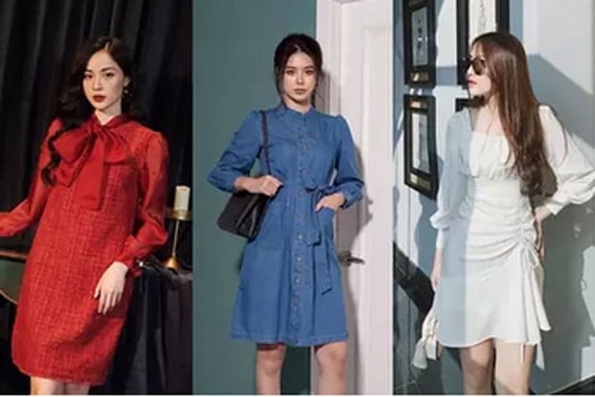 Loạt váy công sở trendy giúp chị em đi làm đầu năm may mắn