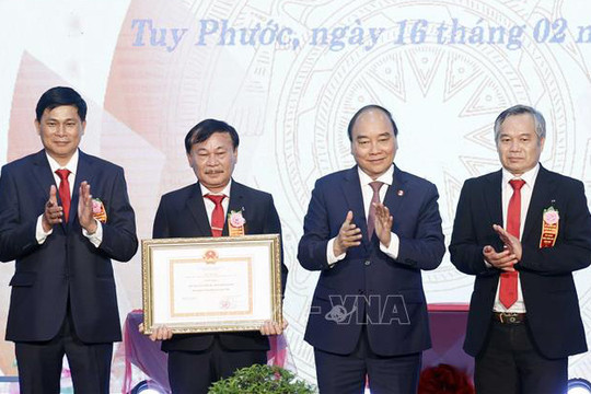 Chủ tịch nước dự Lễ công bố huyện Tuy Phước đạt chuẩn nông thôn mới