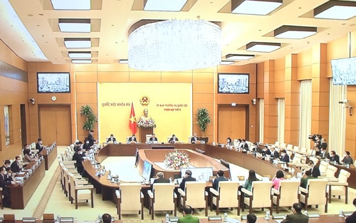 Phiên họp thứ 8 của UBTVQH hoàn thành chương trình nghị sự