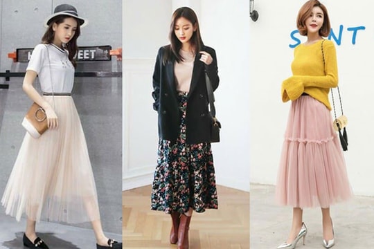 Mặc đẹp như fashionista với cách mix chân váy maxi chuẩn chỉnh