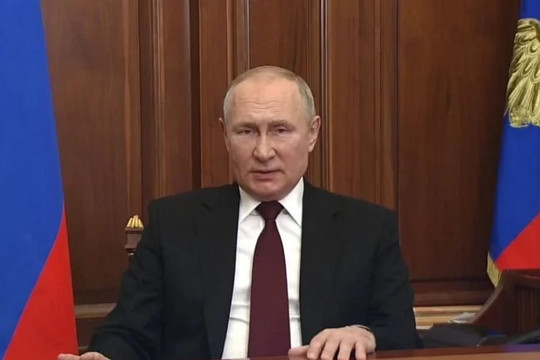 Ông Putin phê chuẩn chiến dịch quân sự đặc biệt ở Ukraine