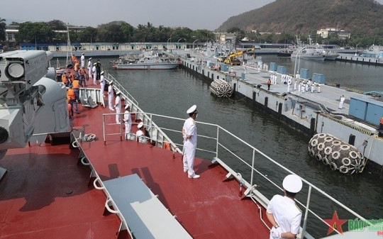 Ấn Độ và 40 quốc gia tập trận hải quân lớn nhất lịch sử, tàu hộ vệ tên lửa 016-Quang Trung góp mặt