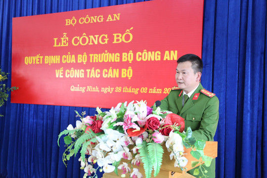 Phó Giám đốc Công an Quảng Ninh được bổ nhiệm làm Giám đốc Công an Hải Dương