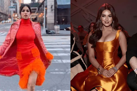 Miss Universe 2022 cứ mải miết diện những kiểu váy áo dìm dáng và "lòi" hết mỡ thừa