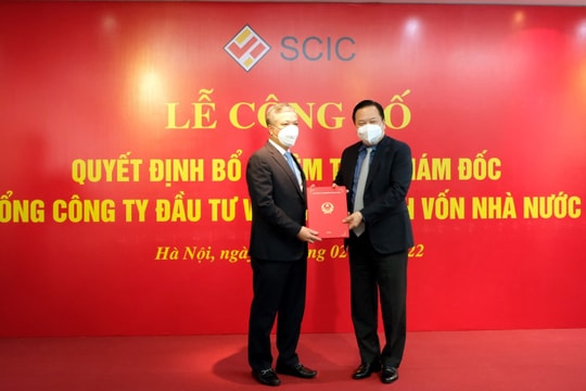Công bố quyết định của Thủ tướng Chính phủ về việc bổ nhiệm Tổng Giám đốc SCIC