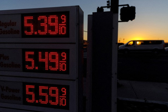 Giá xăng tại Mỹ lên mức cao nhất kể từ năm 2008