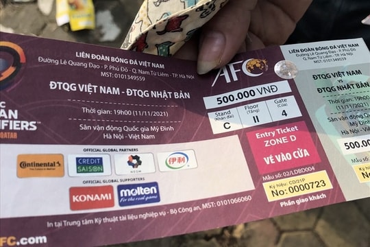 Vé trận Việt Nam - Oman: Còn đủ vé ở 4 mệnh giá sau 2 tiếng mở bán