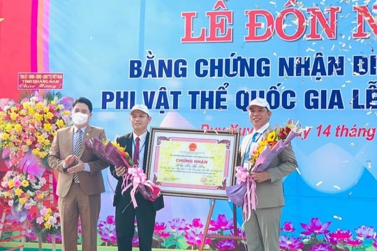 Lễ hội Bà Thu Bồn được công nhận Di sản văn hóa phi vật thể quốc gia