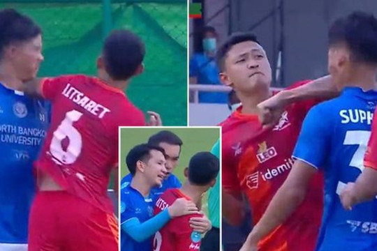 Dùng đòn Muay Thái trên sân bóng đá, cầu thủ Thái Lan bị thanh lý hợp đồng
