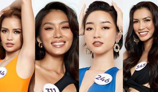 Thí sinh Miss Universe Vietnam thi bikini: 'Lính mới' có lép vế celeb?