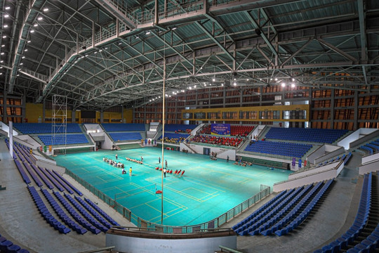 Nhà thi đấu hiện đại gần 5.000 chỗ phục vụ thi đấu cầu lông ở SEA Games 31