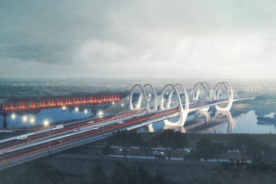 Kiến trúc 'Giao Duyên' cầu Đuống, tách đường sắt và đường bộ