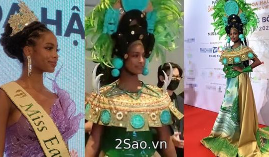 Miss Earth 2021 mặc quốc phục xuất hiện 'chấn động' tại Việt Nam