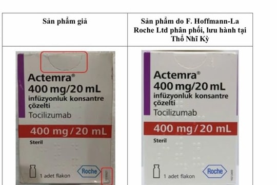 Cục Quản lý Dược thông báo một loại thuốc giả dùng trong bệnh xương khớp xuất hiện trên thị trường