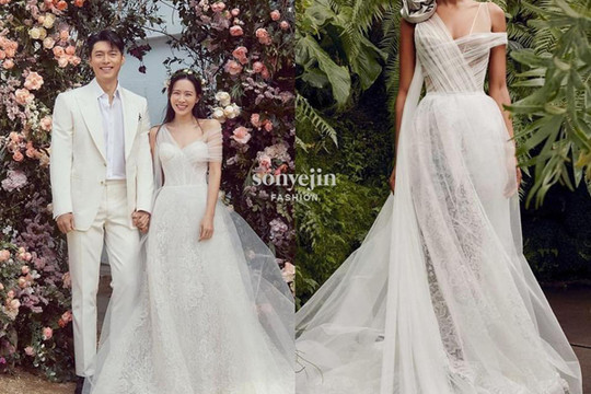 2 chiếc váy cưới biến Son Ye Jin thành công chúa giá gần 1 tỷ