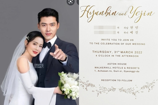 Đám cưới Hyun Bin - Son Ye Jin: Công bố khách mời, an ninh thắt chặt