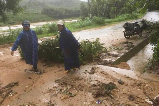 Miền Trung mưa to, nguy cơ lũ quét từ  Quảng Bình đến Quảng Nam