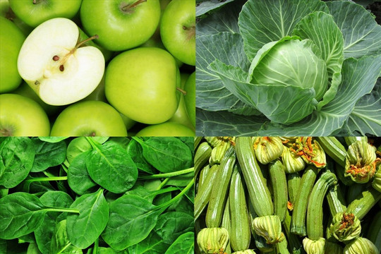 Lợi ích giảm cân của nước ép kết hợp bắp cải, bí ngòi, táo và rau bina