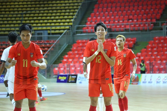 Myanmar soán ngôi đầu bảng của tuyển futsal Việt Nam