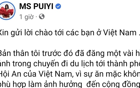 'Nữ người mẫu thả vòng ba phản cảm ở Hội An' gửi tâm thư xin lỗi