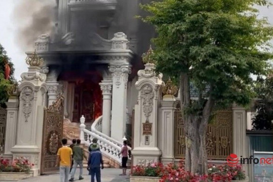Xác định nguyên nhân vụ cháy lâu đài trăm tỉ ở Quảng Ninh