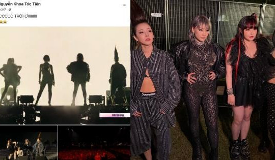 Tóc Tiên khóc khi 2NE1 bất ngờ tái hợp tại Coachella